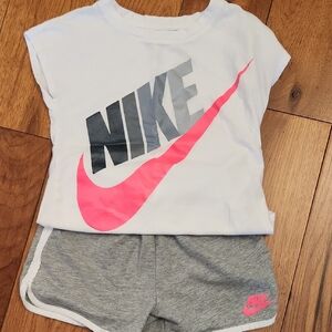 Nike White and Gray Kids Outfit